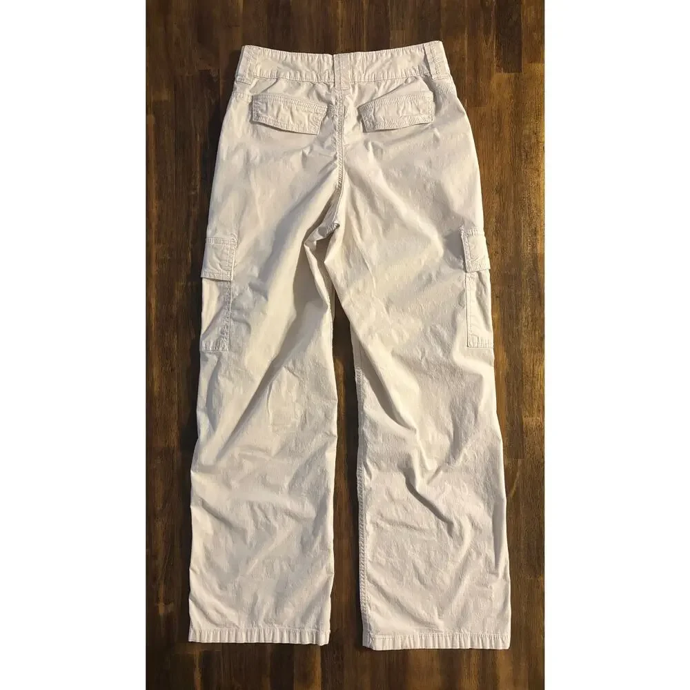 Hollister Women’s 3 / 26 x 29 Cargo Pants Baggy High Rise Utility Cotton Poplin - Picture 5 of 12